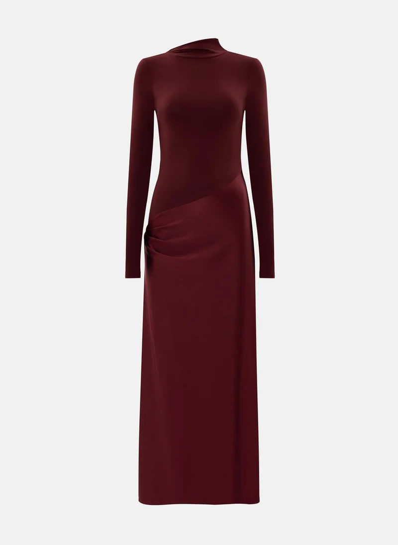 Lichi Combination maxi dress with detachable skirt