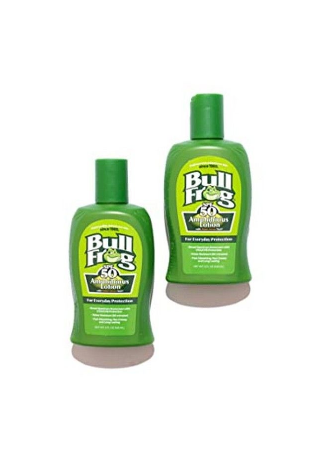 BullFrog - Sunscreen Amphibious Lotion Spf 50 | Reef Friendly/Safe (Oxybenzone & Octinoxate Free) | Broad Spectrum Moisturizing Uva/Uvb 5Oz 2 Pack - Image 1