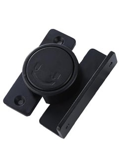 Excefore Door Lock Fixing Latch, 90 Degree Rotating Bolt, Secure Portable Hook Lock Latch, Suitable for Bathroom, Garage, Bedroom, Cabinet, Barn (Black)  - Image 3