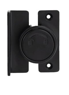 Excefore Door Lock Fixing Latch, 90 Degree Rotating Bolt, Secure Portable Hook Lock Latch, Suitable for Bathroom, Garage, Bedroom, Cabinet, Barn (Black)  - Image 1