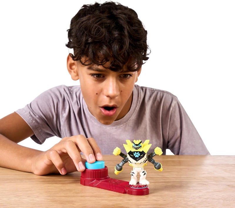 AKEDO Legends of Beast Strike Battling Giant White Paw. Mini Battling Warriors. Armor Explodes Off During Battle. Ready, Fight, Split Strike. Small - Image 4