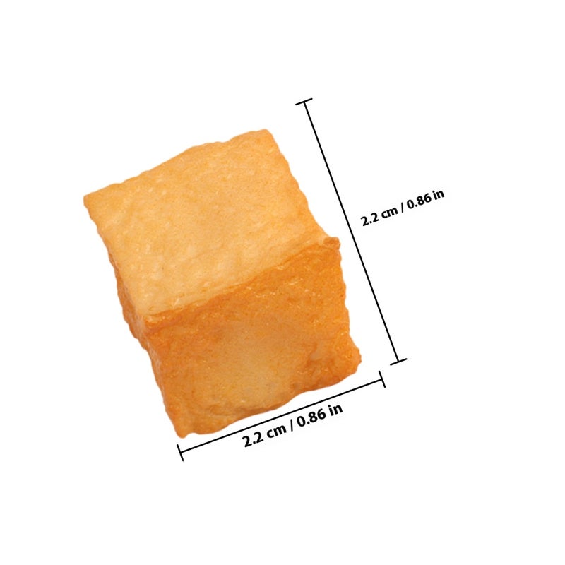 6pcs Artificial Food Fake Fish Tofu Model Photography Prop Fish Tofu Model - Image 2