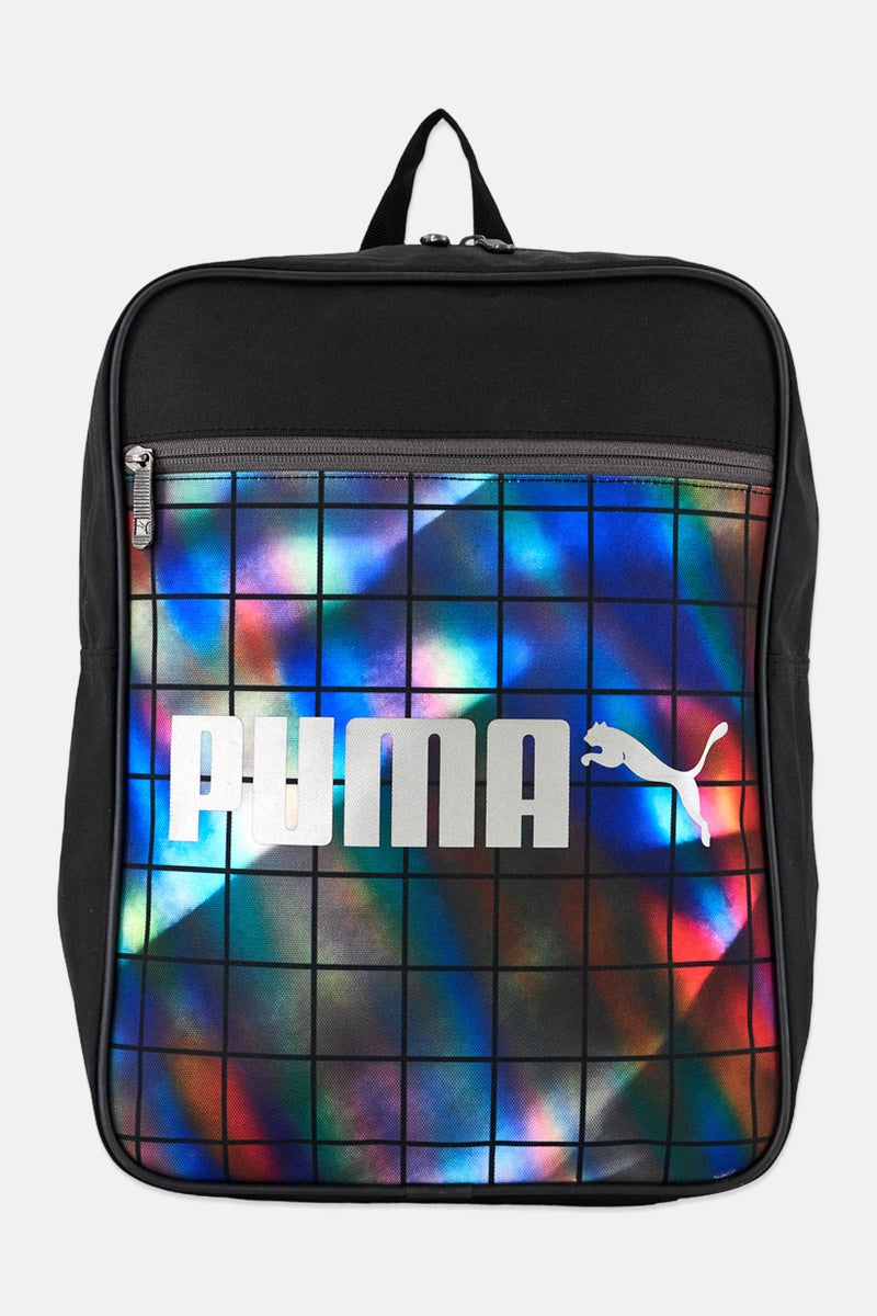 PUMA Men Brand Logo Campus Backpack, Black - Image 1