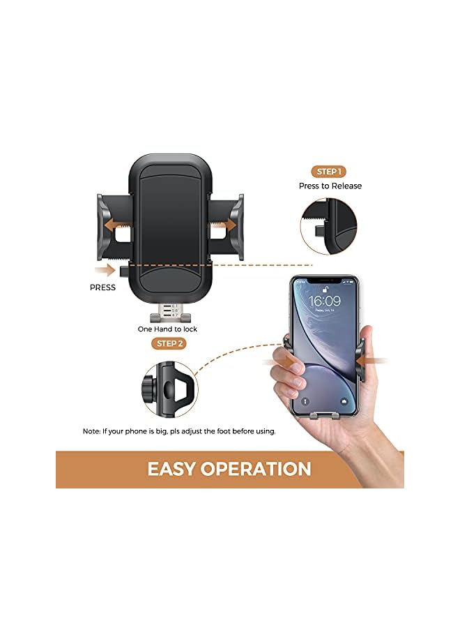 MUSON Car Phone Mount, Dashboard/Air Vent/Windshield Phone Holder for car with 360° Rotation&Extended Arm Stable Car Phone holder fit with iPhone 12 11 Pro Max Xs 6 7 8, Samsung Galaxy LG Huawei, etc - Image 3