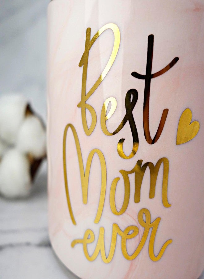 VILIGHT Best Mom Ever Gifts for Mom from Daughter Son - Pink Marble Mug Ceramic Coffee Cup 11oz - Image 3