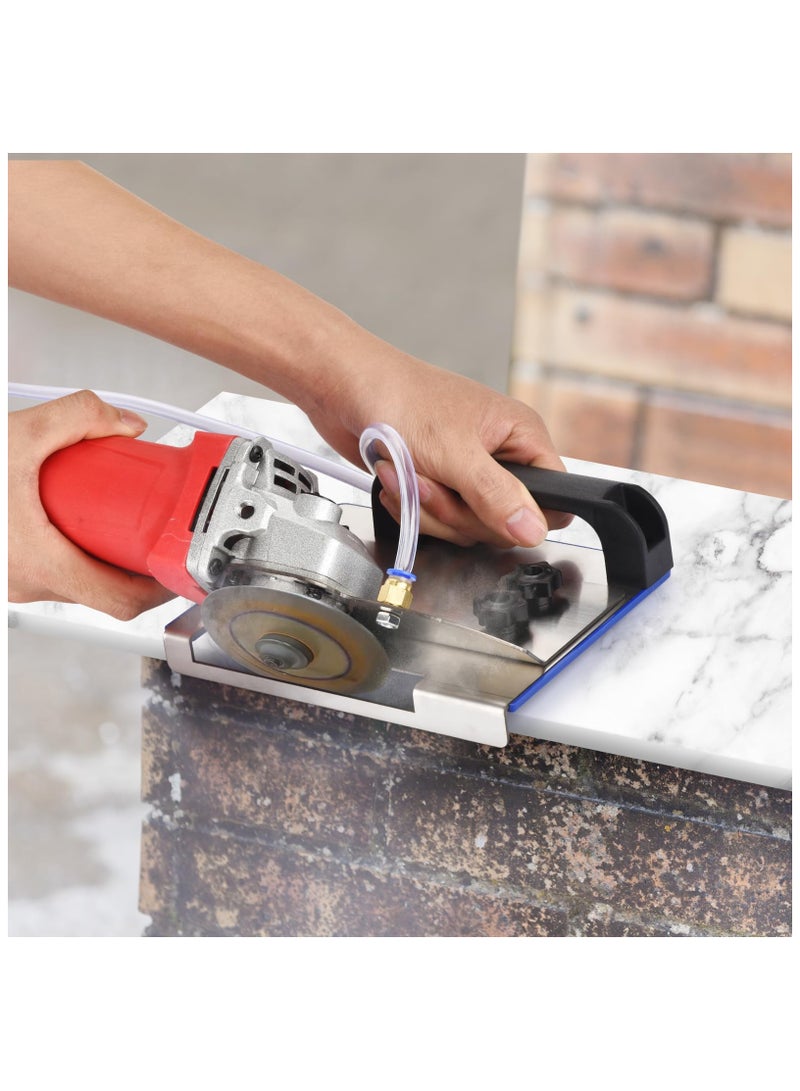 SYOSI أداة شطف البلاط 45 درجة، قاعدة طاحونة الزاوية لشطف البلاط بزاوية 45°، نوع 100 ملحق قاعدة طاحونة الزاوية لشطف البلاط، أداة شطف طاحونة الزاوية لقطع الحجر السيراميكي. - Image 5