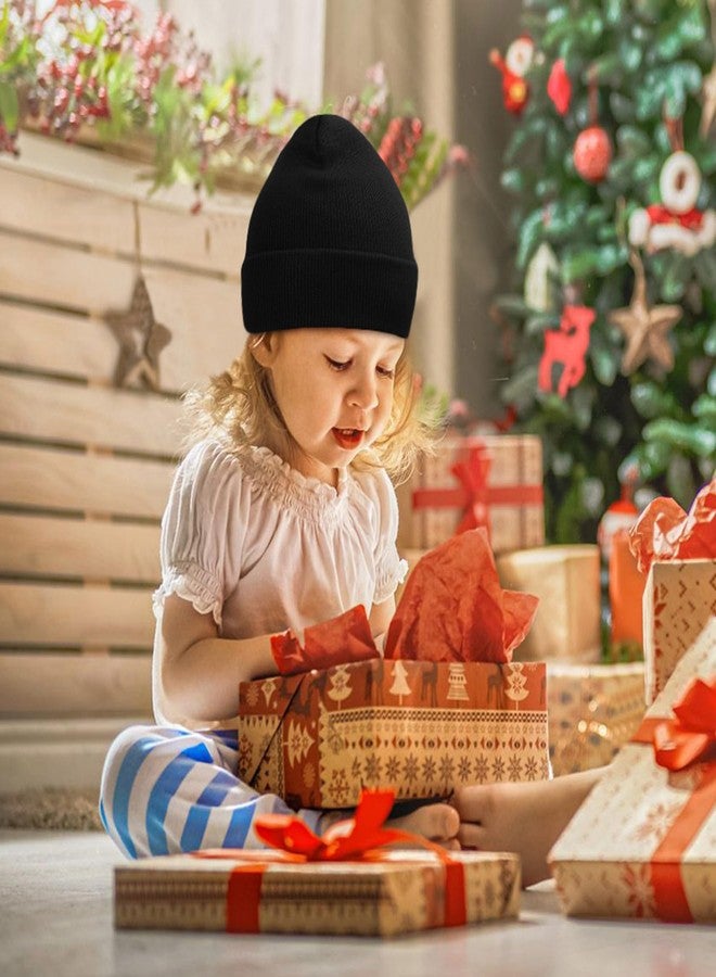 Zando Soft Kids Toddler Baby Purple Beanie for Boys Girls - Cute Slouchy Cuffed Halloween Beanies Accessories Warm Lightweight Knit Winter hat for Daily School Skiing Wear One Size - Image 5