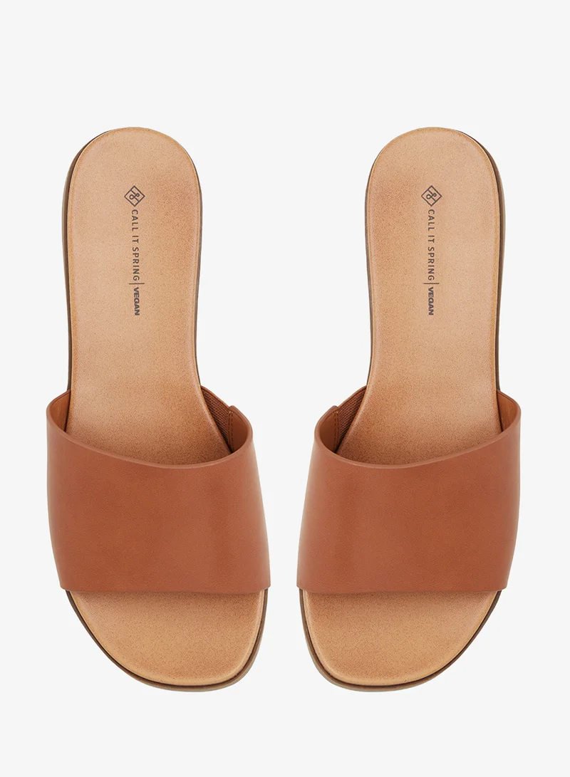 Call it Spring COGNAC Birdie Slip On Sandals for Women | Best Price UAE