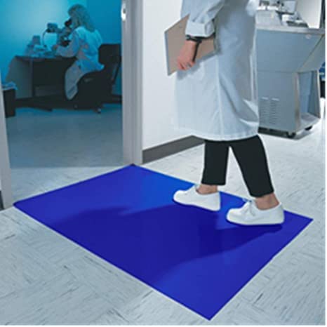 SES QTek SkyPolyethylene Film ESD Safe Cleanroom Sticky Mat 2 Feet x 3 Feet Blue 1 Mat 30 Peelable Sheets Pack of 5 - Image 5