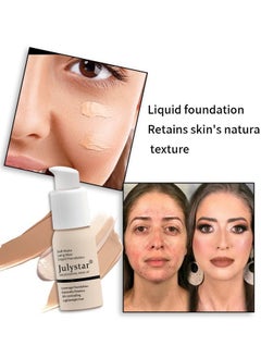 Julystar Matte Non-Porous Foundation, Oil Control Foundation, Coverage Foundation, 30ml Classic Ivory #09  - Image 3