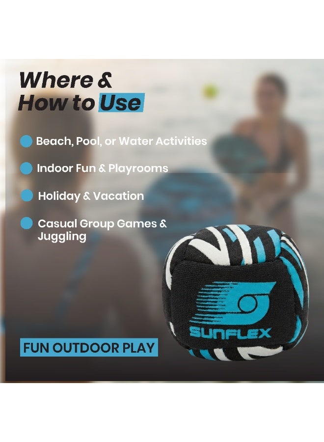 صنفليكس مجموعة كرات صن فليكس فان بولز أكشن برو كرات ناعمة من النيوبرين للرمي والالتقاط والتلاعب - Image 5