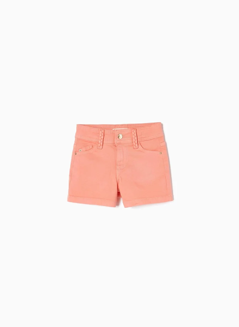 Zippy Cotton Twill Shorts for Girls