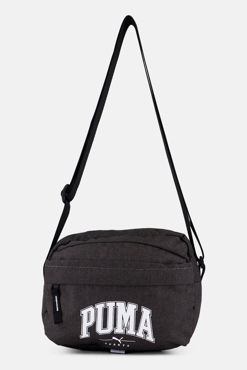 PUMA Men Brand Logo Cross Body Bag, Washed Black  - Image 1