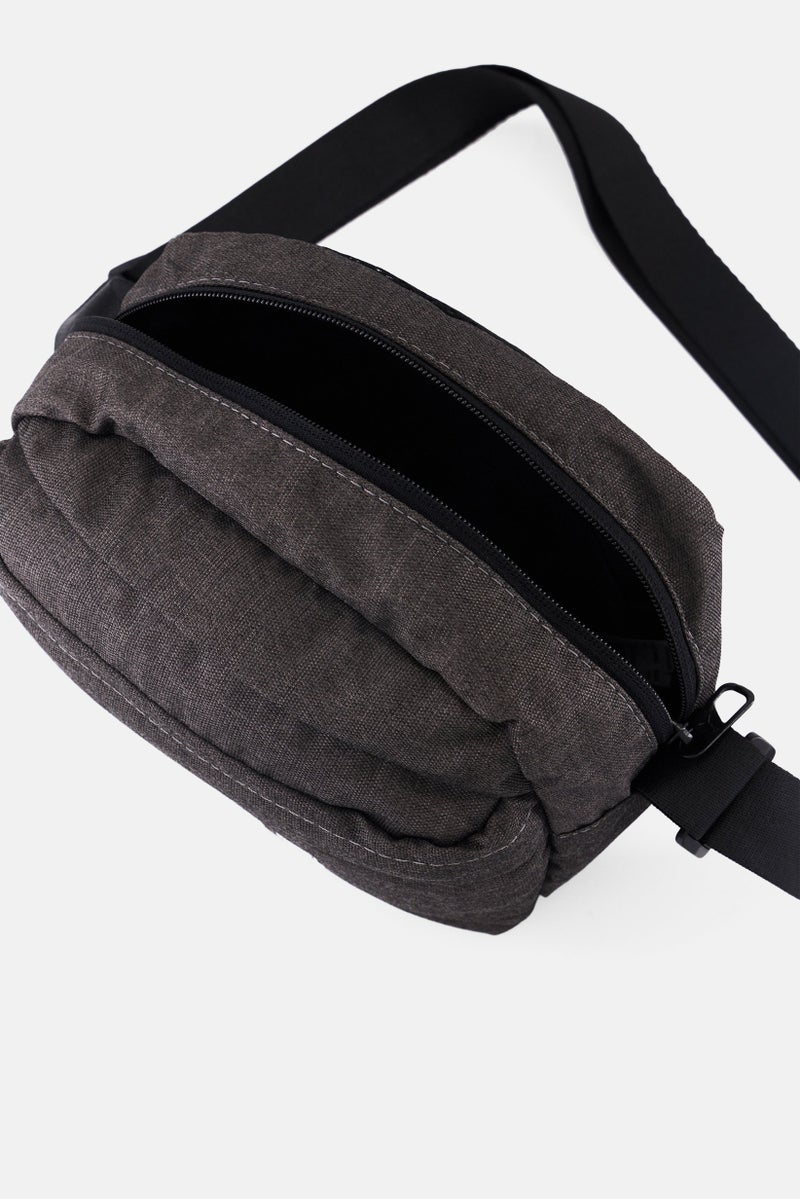 PUMA Men Brand Logo Cross Body Bag, Washed Black  - Image 3