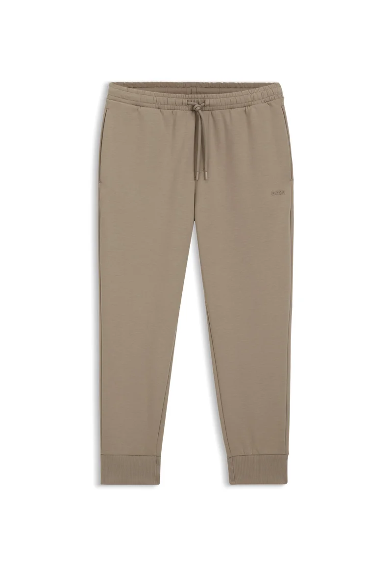 بوس Stretch-cotton tracksuit bottoms with logo detail