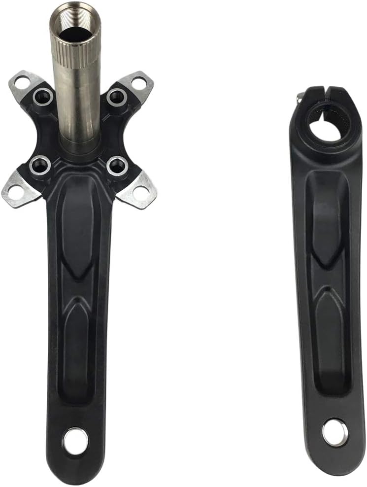 BNVB Bike Crank Arm Set， 170mm 104 BCD Mountain Bike Crank Set with Bottom Bracket Crank and Chainring Bolts for MTB BMX Road Bicyle, Compatible with Shimano, FSA, Gaint (Black/Red/Silver) - Image 3