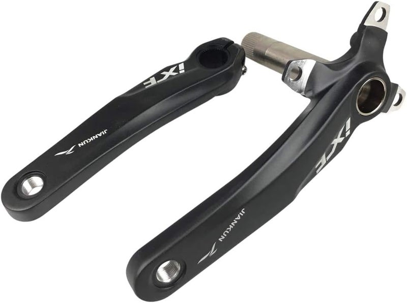 BNVB Bike Crank Arm Set， 170mm 104 BCD Mountain Bike Crank Set with Bottom Bracket Crank and Chainring Bolts for MTB BMX Road Bicyle, Compatible with Shimano, FSA, Gaint (Black/Red/Silver) - Image 2