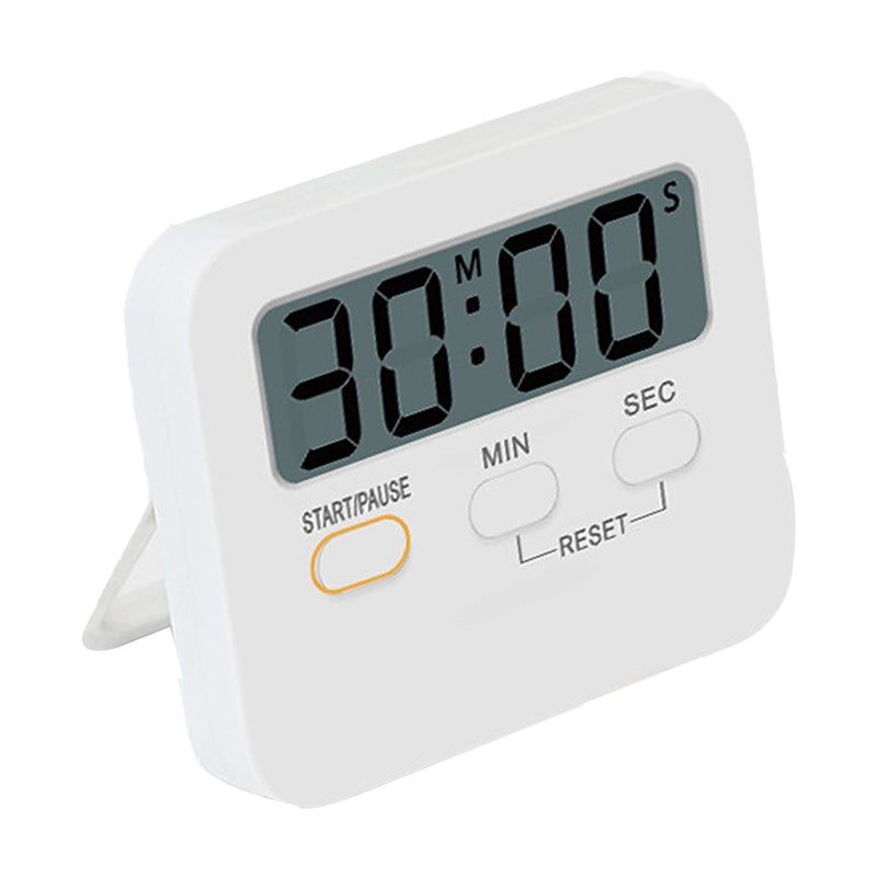 Syga SYGA Digital Kitchen Timer Cooking Kitchen Timers with Louder Alarm Big Digit with Back Stand for Teacher, Study, Exercise, Oven, Cook, Baking White