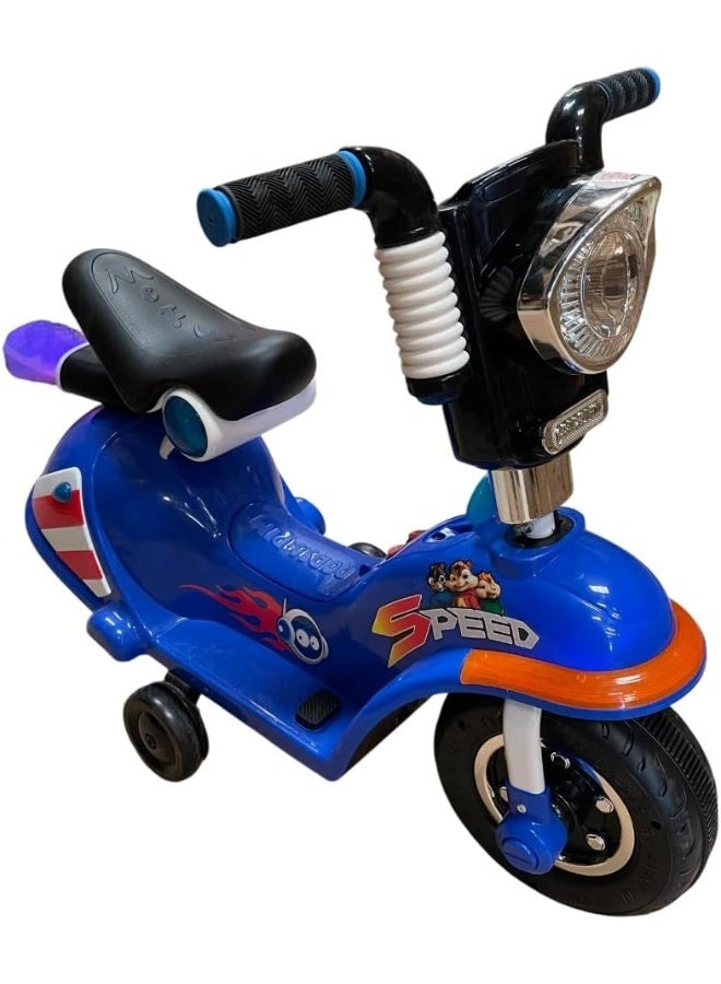 يونايتد دباب كهربائي متوسطة الحجم 2 عجلات  6 فولت، للأطفال، لون أزرق - Image 5