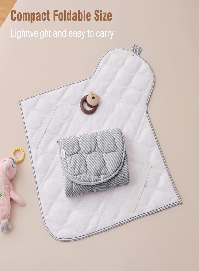UTEX Baby Portable Changing Pad, Waterproof & Wipeable Diaper Changing Mat with Carrying Bag, Foldable Changing Mat for Travel, Newborn Shower Gifts - Image 3