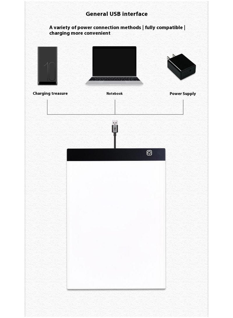 general Portable A4 LED Light Box Drawing Tracer Copy Board - Image 3