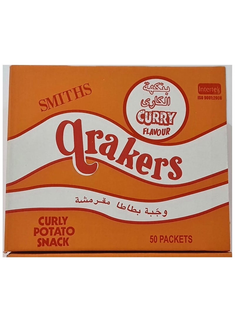 Smiths - chips qrakers curry flavour 50 Pieces - Image 1
