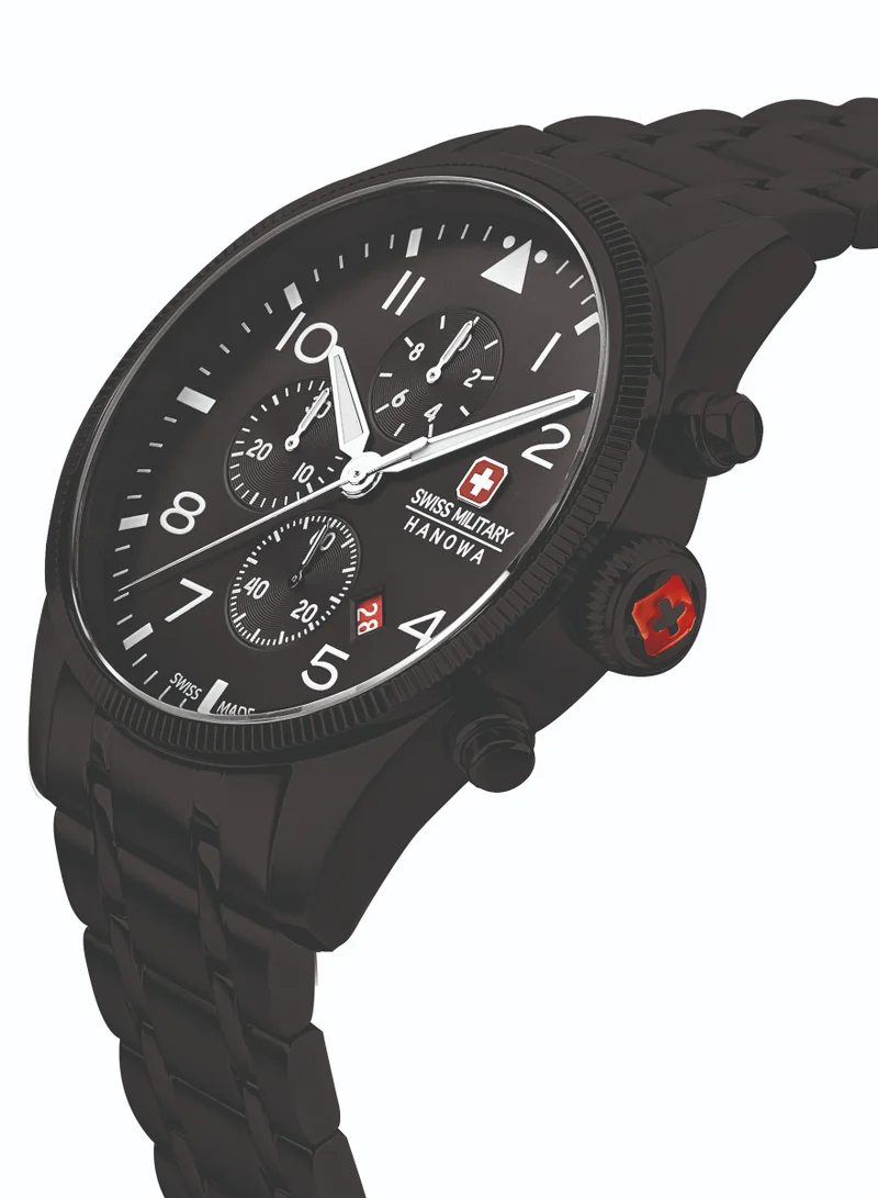 سويس ميليتري هانوا Men's Swiss Military Hanowa Men Analog Quartz Watch with Stainless Steel Strap SMWGI0000431…