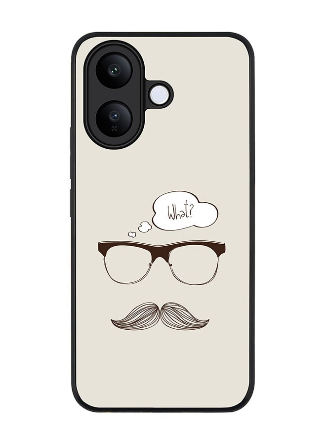 Stylizedd For vivo V60 Lite 5G / V60 Lite 4G Case,Slim fit Camera Protection, Shockproof Thin Phone cover  - What (Hipster) - Image 1