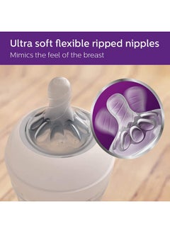 آفينت زجاجة رضاعة Ps Avent Natural Response 3.0 سعة 260 مل (عبوة من قطعتين) Scy903/02  - Image 5