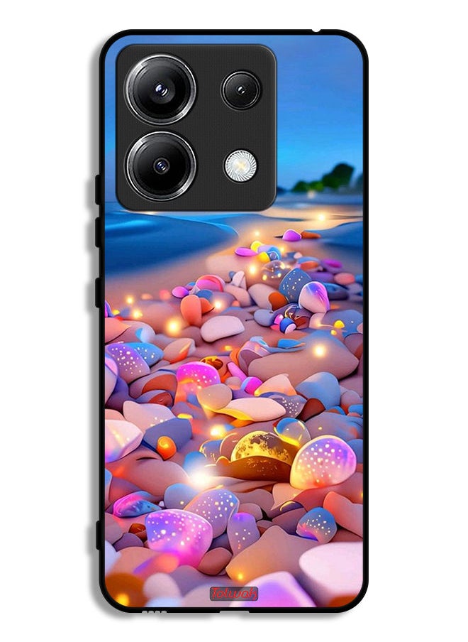 Tolwak Xiaomi Redmi Note 13 Pro 5G Protective Case Cover Stones Art  - Image 1