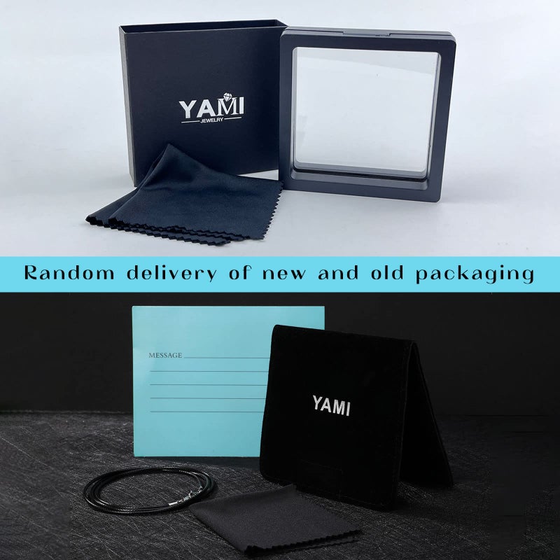 Yami سلسلة كوبية من يامي 10 مم/12 مم للرجال والنساء، مصنوعة من الفولاذ المقاوم للصدأ 316L بلونين أزرق/ذهب 18 قيراط/مطلية بالأسود، طول السلسلة 18"/20"/22"/24"/26" - Image 5