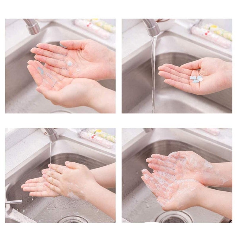 SNAPCOM Tube Petal Liquid Soap Travel Soap | Disposable Mini Soap Paper for home, travel, camping | Portable Flower Petals | Soft Paper Flower Design Shape Bottle (1 pcs) - Image 3