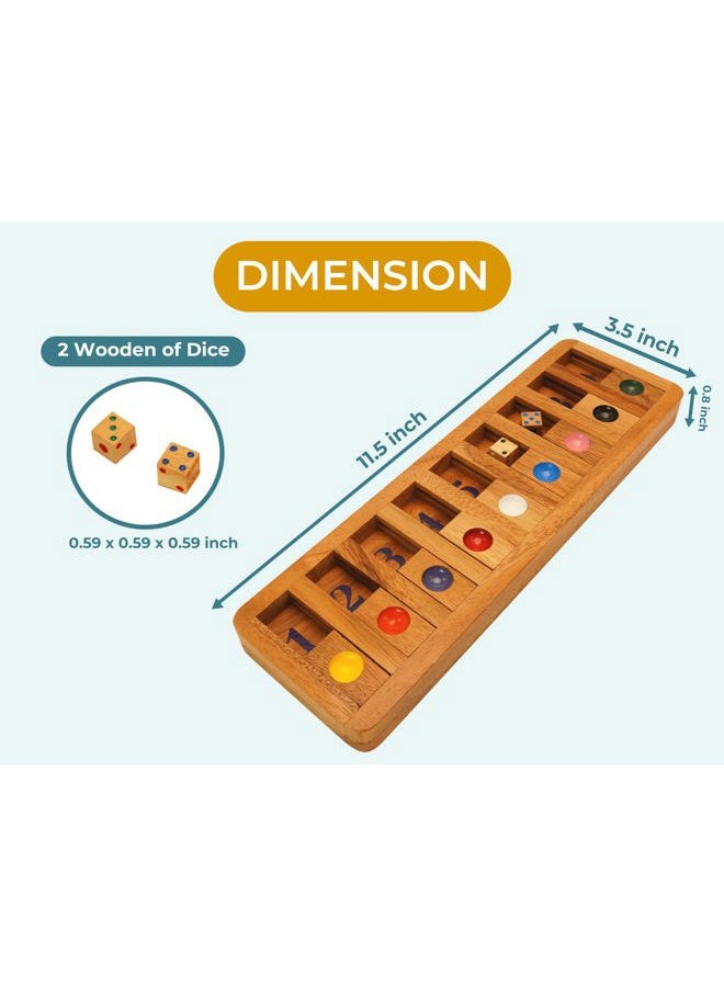 BSIRI Shut the Box Slide Wooden Brain Teaser Puzzles Games - Image 4