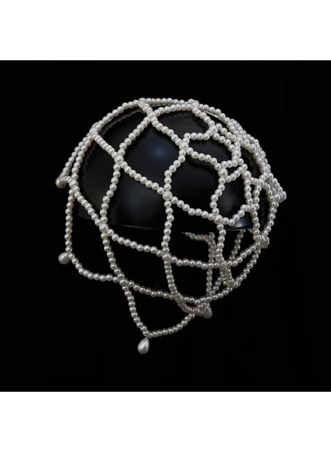 Happy D Elegant 1920s Flapper Pearl Headpiece - Vintage Hair Accessory for Women - Image 5