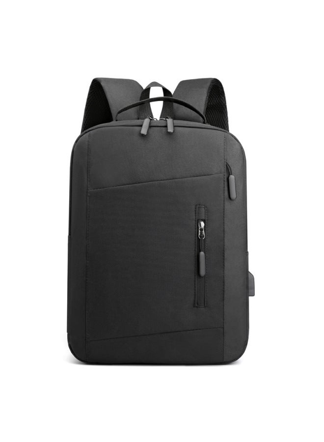 Direct Computer Bag Laptop Backpack Large Capacity Travel Backpack Multifunctional Computer USB Charging-Color:Gray - Image 2