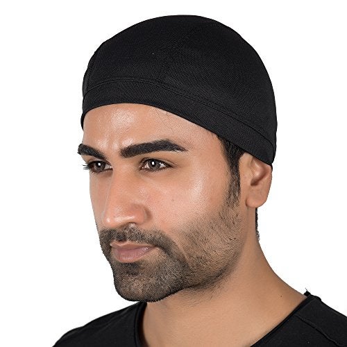 Le Gear Dri-Fit Helmet Skull Cap (Black), for Unisex, Pack of 1, Free Size - Image 1