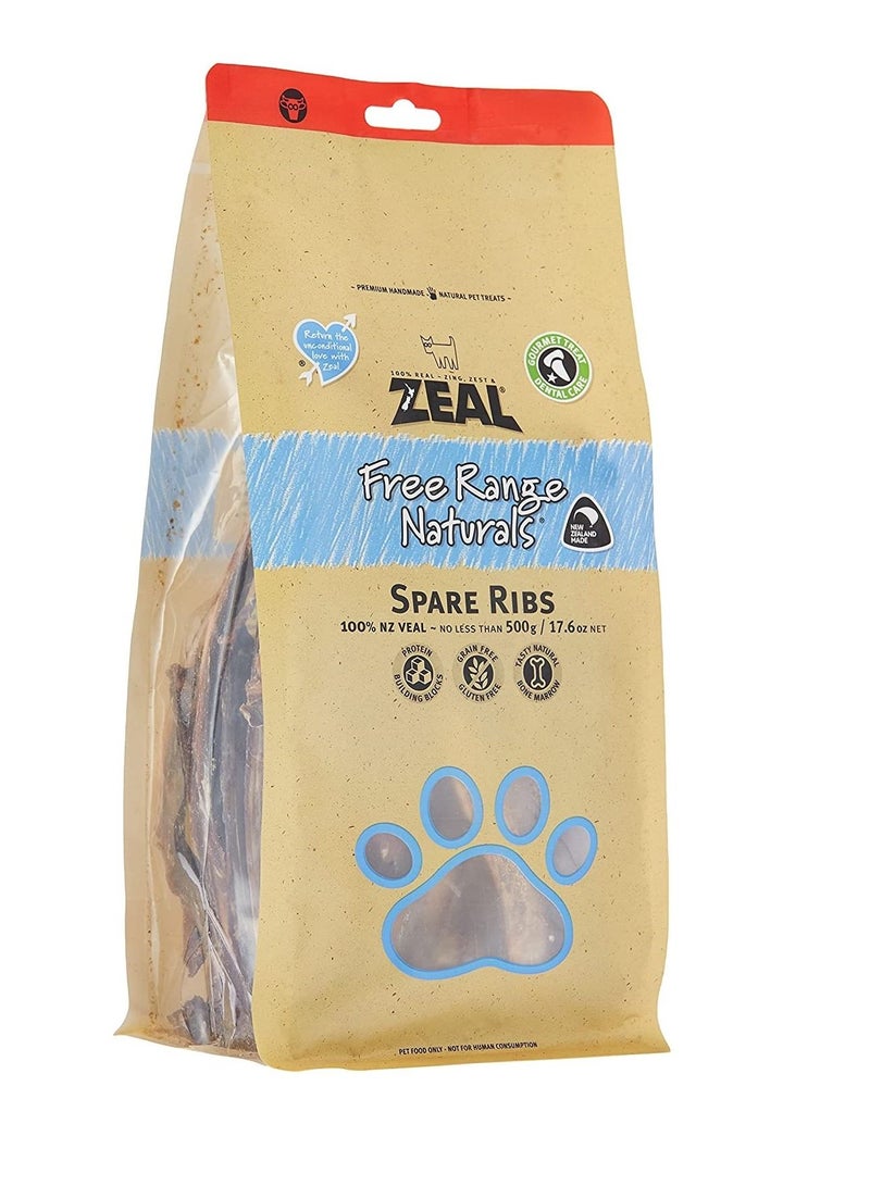 zeal Spare Ribs Excellent Chew Dog Treats 500g - Image 1