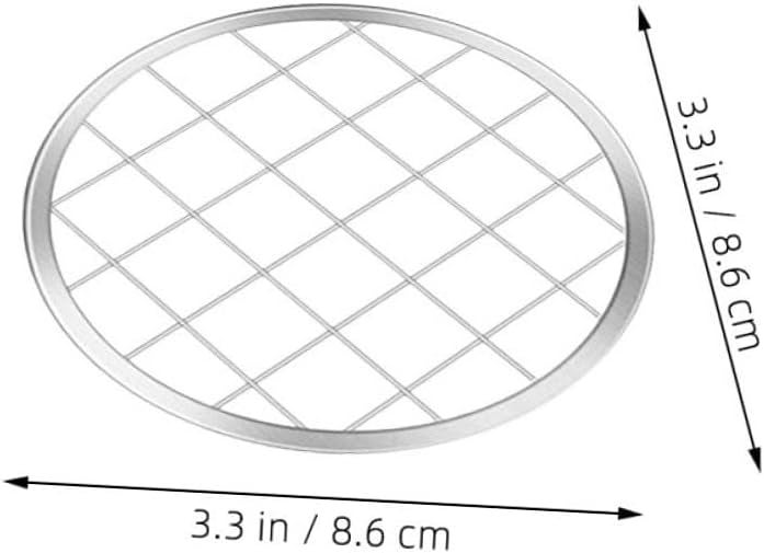 GALPADA 6pcs 86mm Mason Jar Flower Grid Lid Mesh Insert Reusable Metal Floral Jar Lid for Vase Arrangement Home Kitchen Storage - Image 2