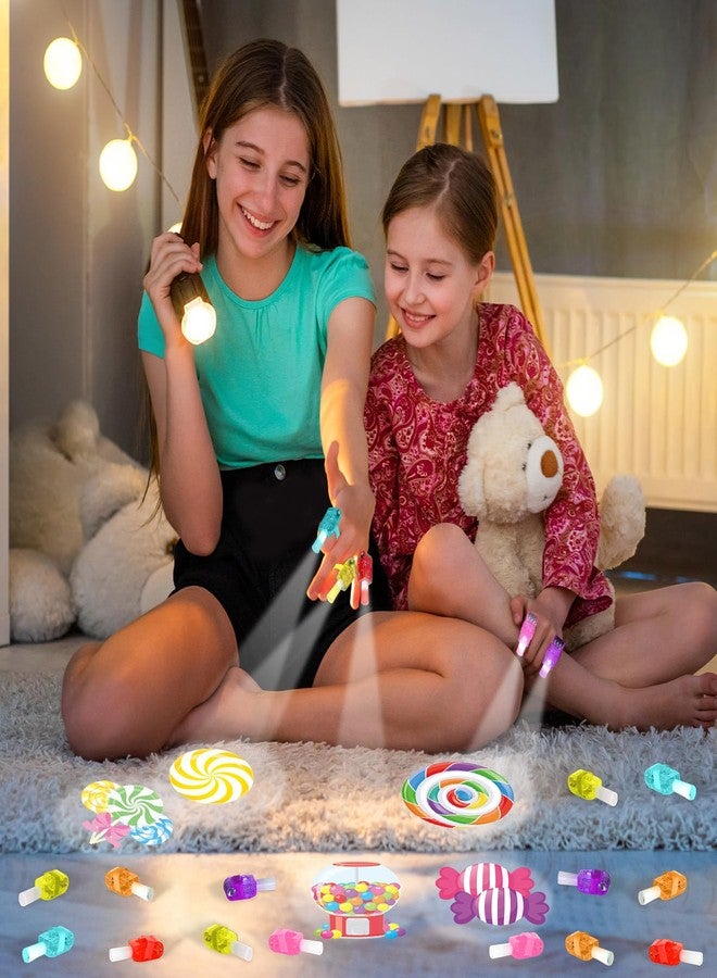 CHUNNIN ٣٦ قطعة من حلوى عيد الميلاد، هدايا حفلات أعياد الميلاد، مصاصات مضيئة بتقنية LED، حلوى تتوهج في الظلام، كمية كبيرة لحفلات عيد الميلاد، أكياس هدايا، حشوات، حلويات، لوازم حفلات أعياد الميلاد - Image 5