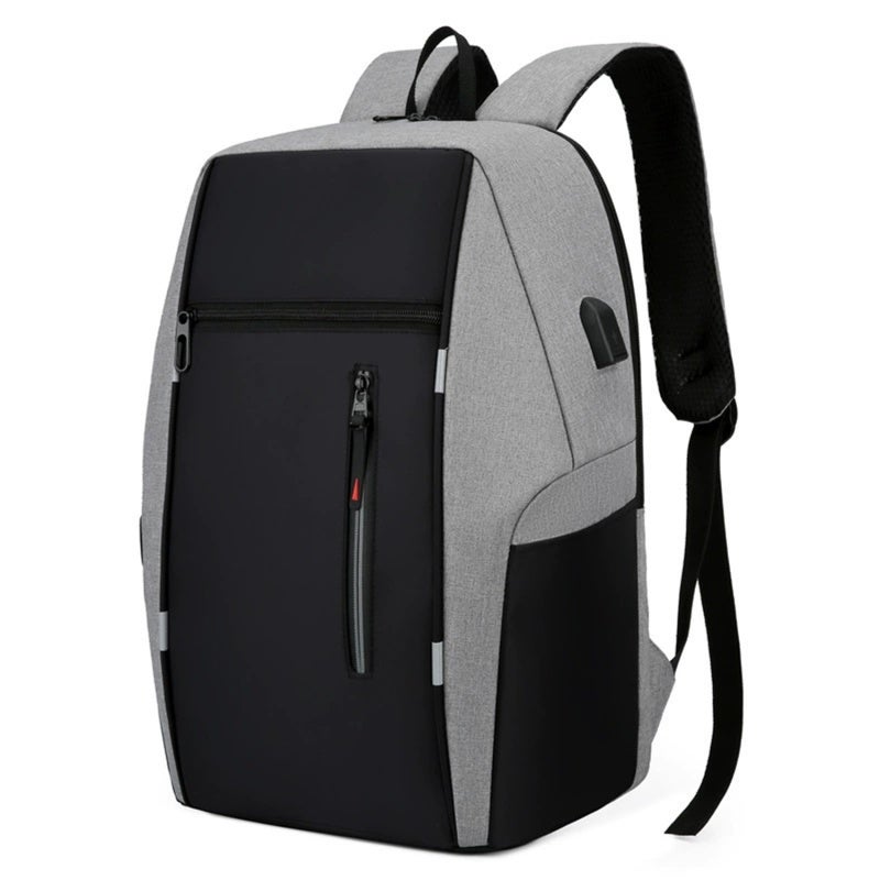 Men's Business Laptop Backpack 15.6 Inch Water-Repellent Oxford USB Charging - Anti-Theft Large Capacity for Business Travel - Image 1