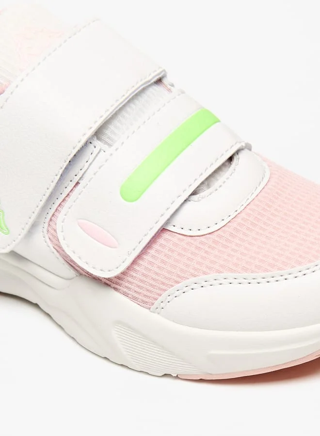 كابا Girls Colourblock Sports Shoes with Hook and Loop Closure