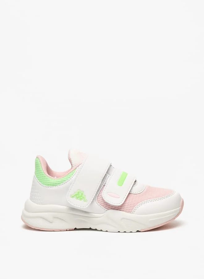 كابا Girls Colourblock Sports Shoes with Hook and Loop Closure