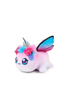 Y&D Cute Cat Meemeows Plushies Meemeows  and Demon Cat Plushie Cat Food Plushies Cat Mee Meow Anime Cartoon Cat Stuffed Figure Toy Plush Pillow Gift for Fans Kids (Butterfly Cat)  - Image 1