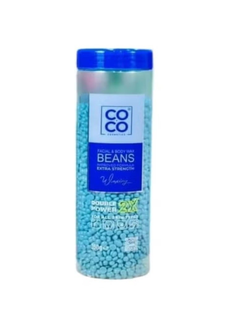Coco Double Strength Face and Body Wax Beads - 2 x 350g - Image 1