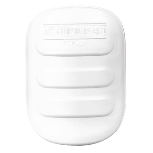CHAMPRO Ultra Light 7 Piece Pad Set with Slots for Youth Football Pants, WHITE - Image 3