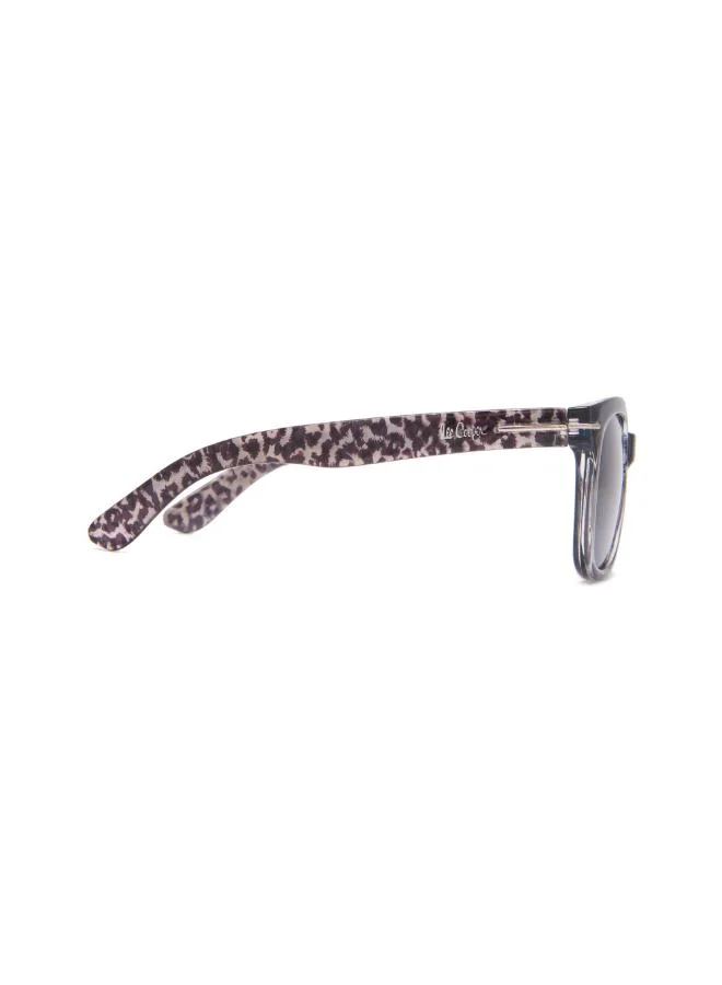 Lee Cooper Polarized Sunglasses Black Frame Grey Mirror Lens 47mm  - LCK116C03