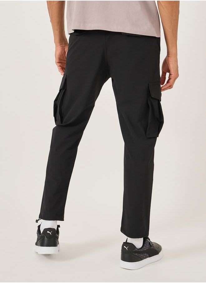 Fort Collins Mid Rise Straight Fit Track Pant with Drawstring by Styli  - Image 5