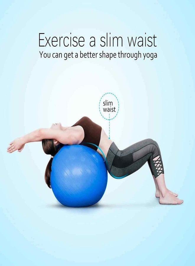 Akshify Gym Ball 65 cm Anti-Burst Exercise Ball for Fitness, Yoga & Workout | Non-Slip Swiss Ball with Foot Pump for Balance, Core Training, Pregnancy & Stability (Pack of 1) (65 Cm) - Image 5