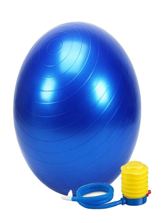 Akshify Gym Ball 65 cm Anti-Burst Exercise Ball for Fitness, Yoga & Workout | Non-Slip Swiss Ball with Foot Pump for Balance, Core Training, Pregnancy & Stability (Pack of 1) (65 Cm) - Image 1