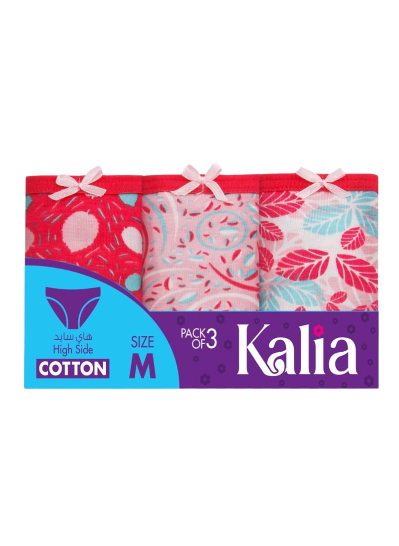 Kalia - Pack of 3 Printed Cotton Brief Panties Underwear for Women - Image 1